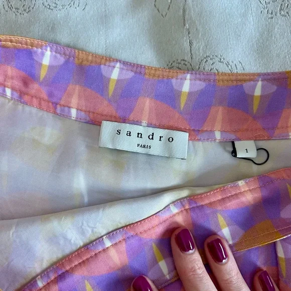 🩷 Sandro Patterned Skirt - Picture 3 of 7